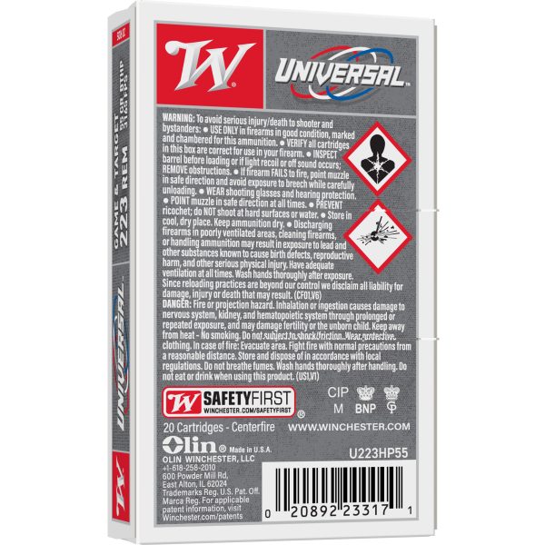 Winchester Lc .223 Rem 55gr Fmj 20ct - Image 2