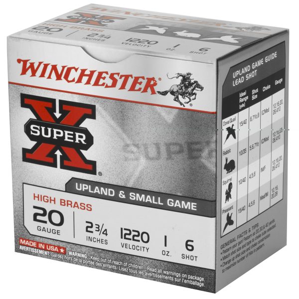 Winchester SuperX 20ga 2.75" #6 25ct - Image 3