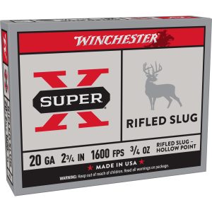 Winchester SuperX 20ga 2.75" 3-4oz Rfld 5ct