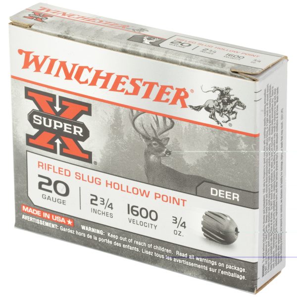 Winchester SuperX 20ga 2.75" 3-4oz Rfld 5ct - Image 3