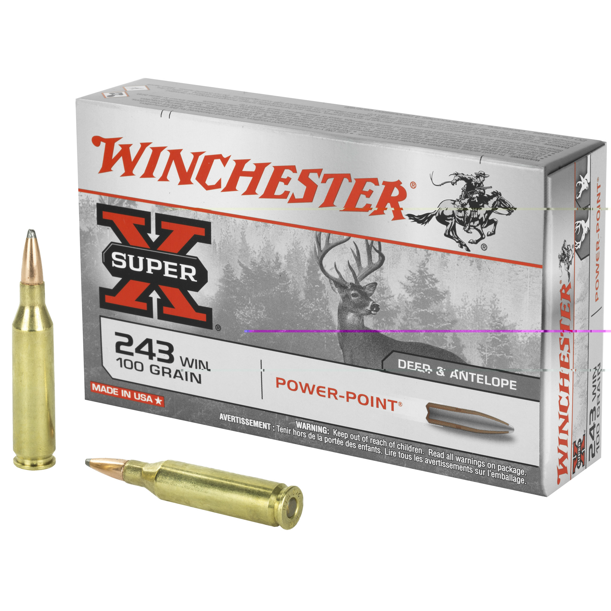 Winchester SuperX .243win 100gr Pp 20ct