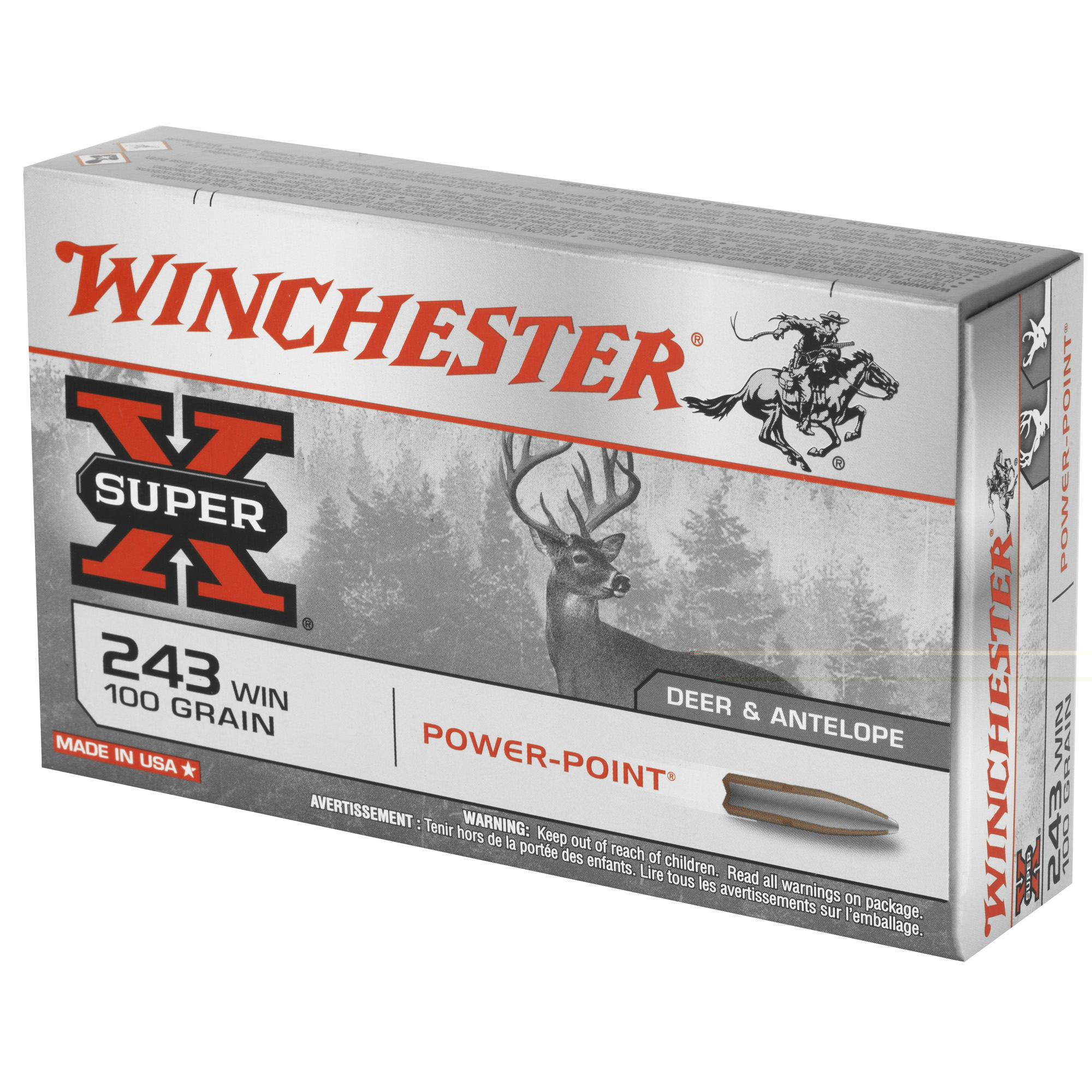 Winchester SuperX .243win 100gr Pp 20ct - Image 3