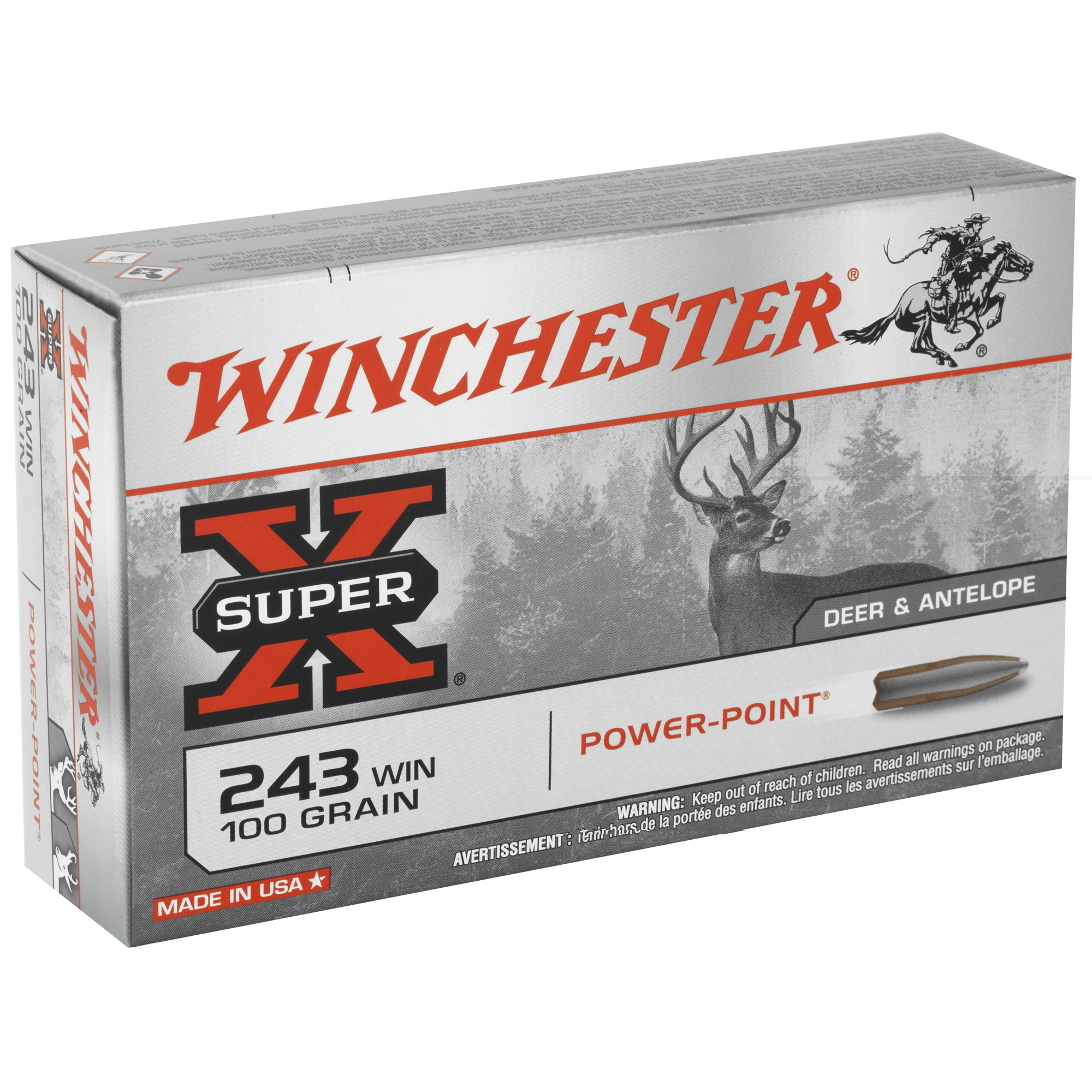 Winchester SuperX .243win 100gr Pp 20ct - Image 4