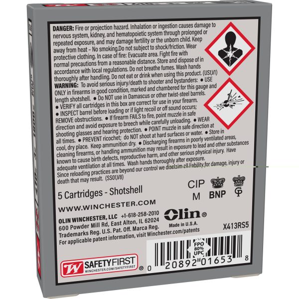 Winchester SuperX .410g 3" 1-4oz Rifled 5ct - Image 4