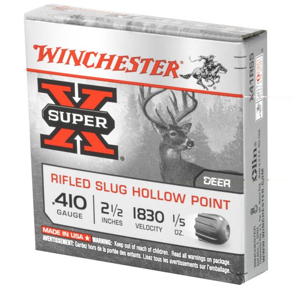 Winchester SuperX .410g 2.5" 1-5oz Rfled 5ct - Image 2