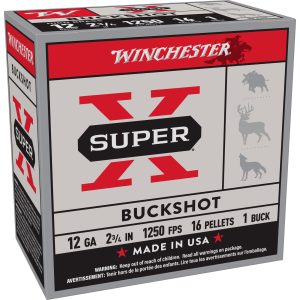 Winchester Super-X 12ga 2.75" #1 Buckshot 25CT