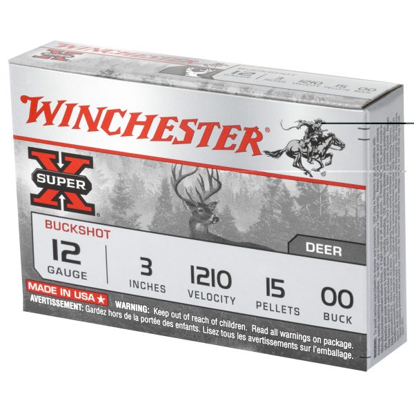 Winchester SuperX 12ga 3" 00bk 15p 5ct - Image 3