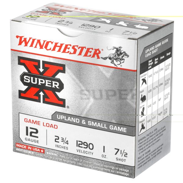 Winchester SuperX 12ga 2.75" #7.5 25ct - Image 2