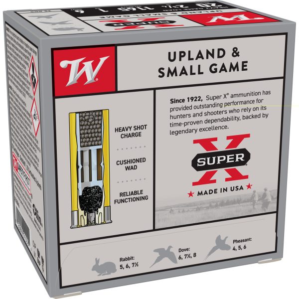 Winchester SuperX Hgl 20ga 2.75" #6 25ct - Image 2