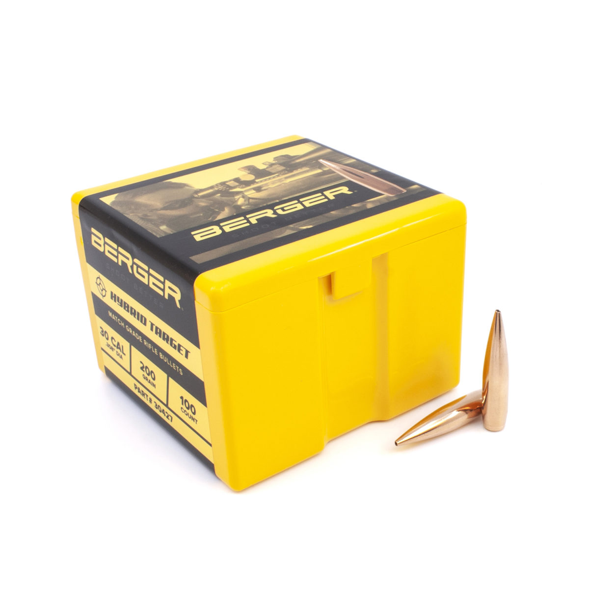 Berger 20x Hybrid Target Bullets .308" .30 Cal. 200gr 500ct