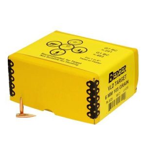 Berger Match Grade Target Bullets 6mm .243" 105 gr VLD TARGET 500ct