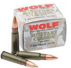 Wolf Military Classic 7.62x39 124 gr FMJ 20ct