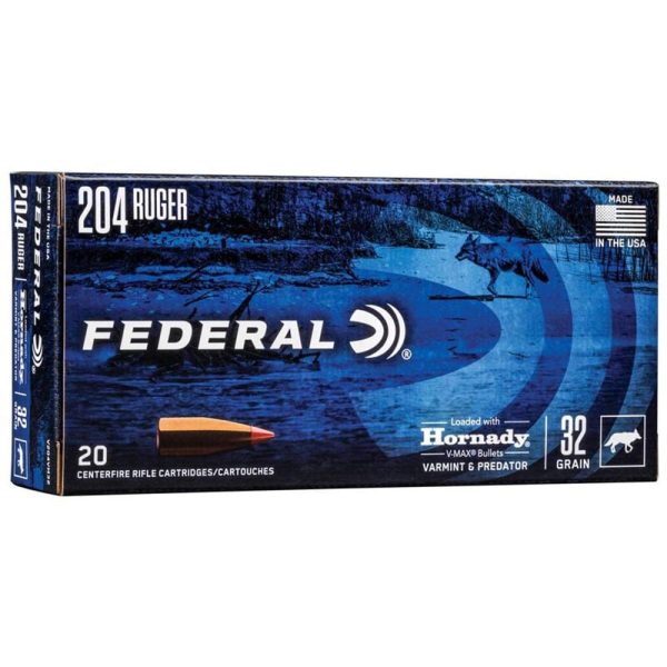 Federal Power-Shok .204 Ruger 32gr V-MAX 20ct