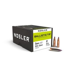 Nosler Ballistic Tip Hunting Bullets 6mm .243" 90 gr SBT-BTIP 50ct