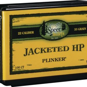 Speer Plinker Jacketed Rifle Bullet .22 Hornet 33 gr Hornet JHP 100ct
