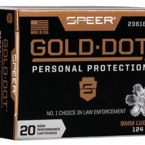 Speer Gold Dot Handgun Ammunition 9mm Luger 124 gr HP 1150 fps 20-ct