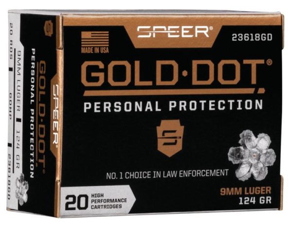 Speer Gold Dot 9mm Luger 124 gr HP 20ct