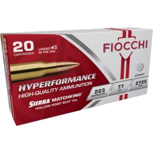 Fiocchi Exacta Match .223 Rem 77 gr HPBT 20ct