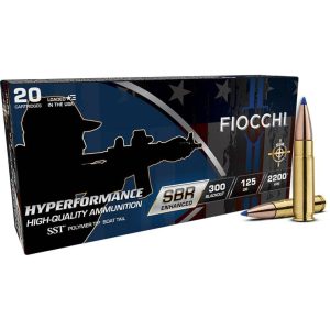 Fiocchi Hyperformance SBR SST .300 Blackout 125gr PT 20ct