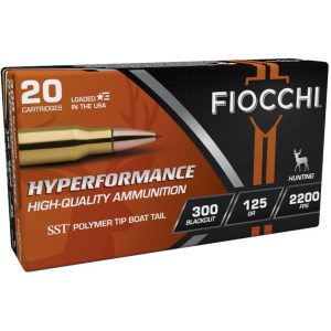 Fiocchi Hyperformance Hunt SST .300 Blackout 125gr PT 25ct
