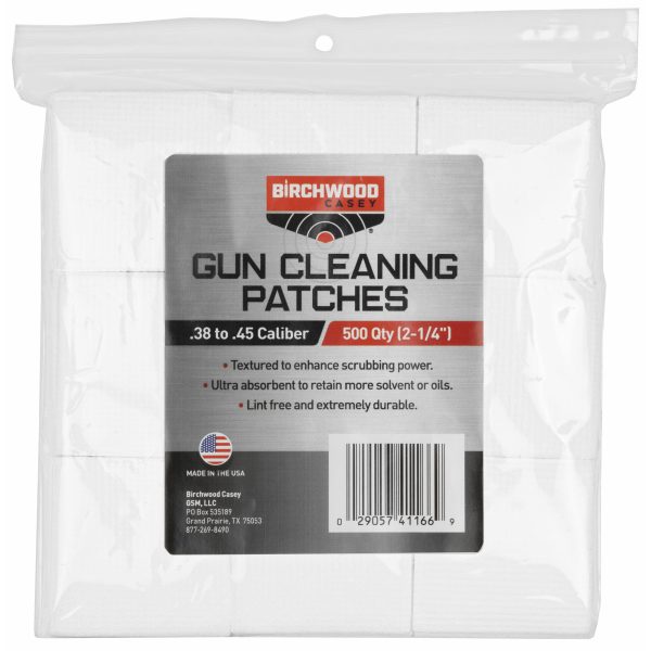 B-c Patches 2-1-4" .38-.45 Cal 500pk