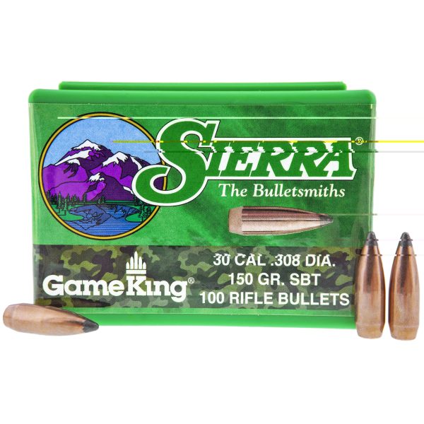 Sierra Gameking .30 Cal .308 150gr SBT 100ct
