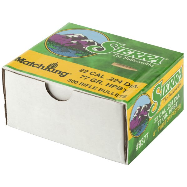 Sierra Matchking .22 Cal .224 77gr 500ct - Image 2