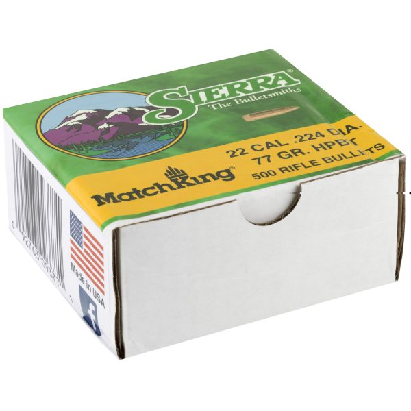 Sierra Matchking .22 Cal .224 77gr 500ct - Image 3