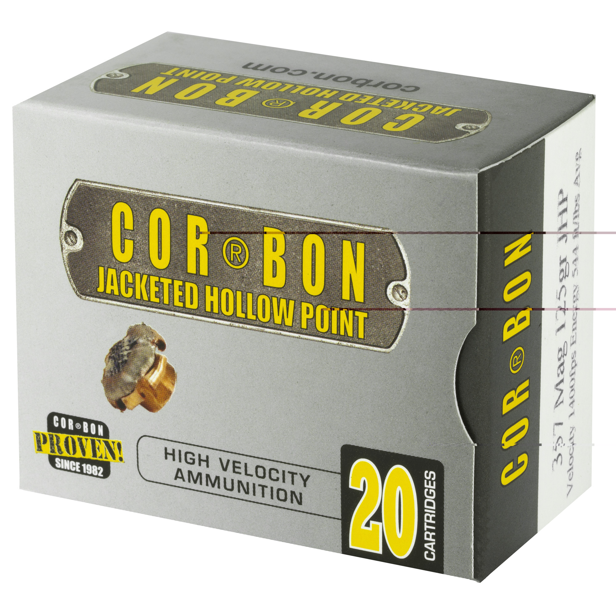Corbon .357mag Ammunition 125gr JHP 20ct - Image 3