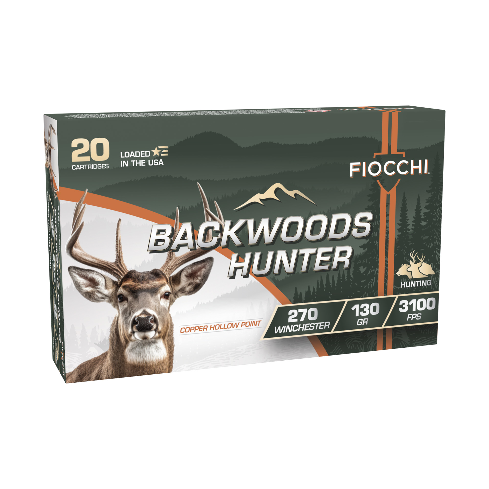 Fiocchi Backwoods Hunter .270WIN Ammunition