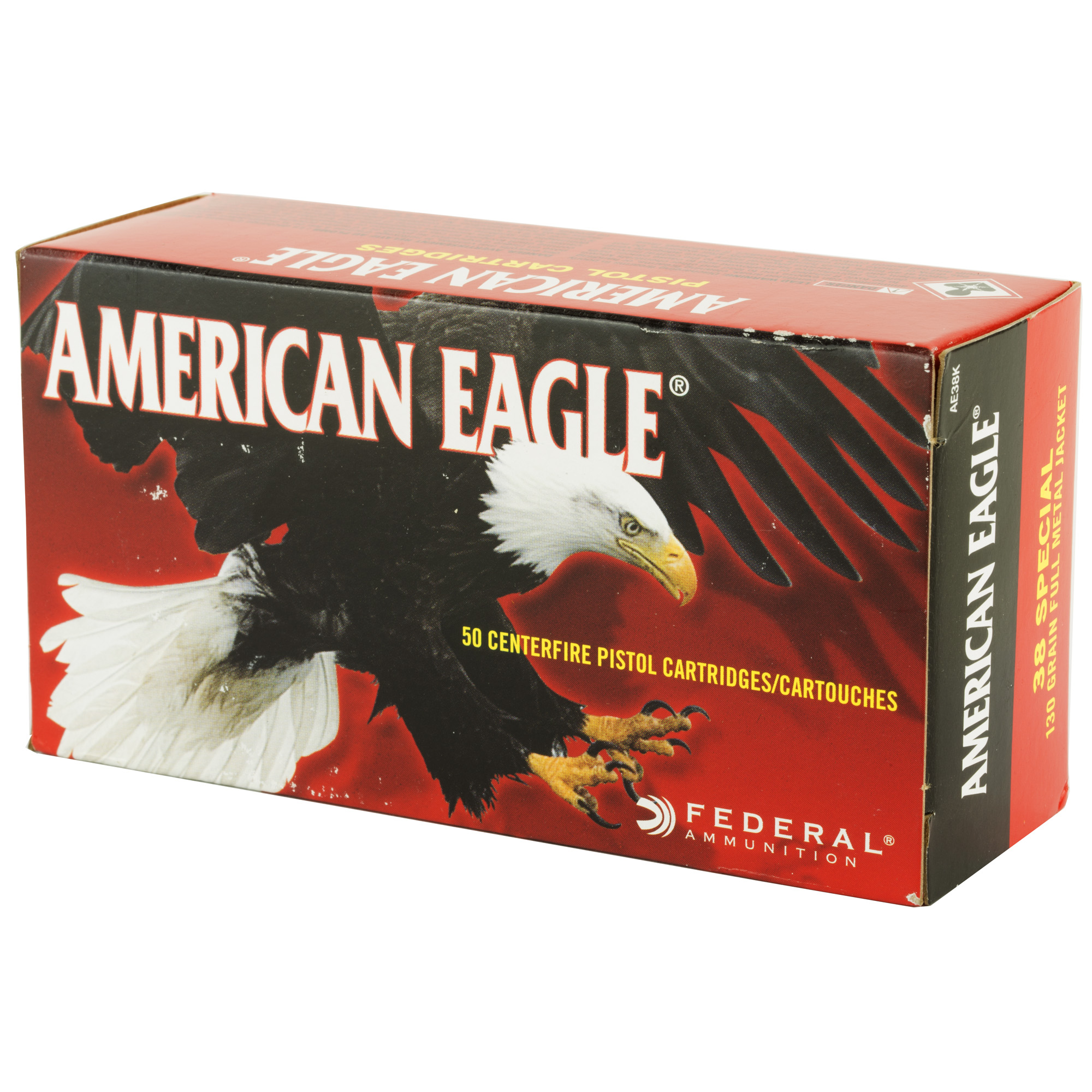 Federal American Eagle .38spl Ammunition 130gr FMJ 50ct - Image 2