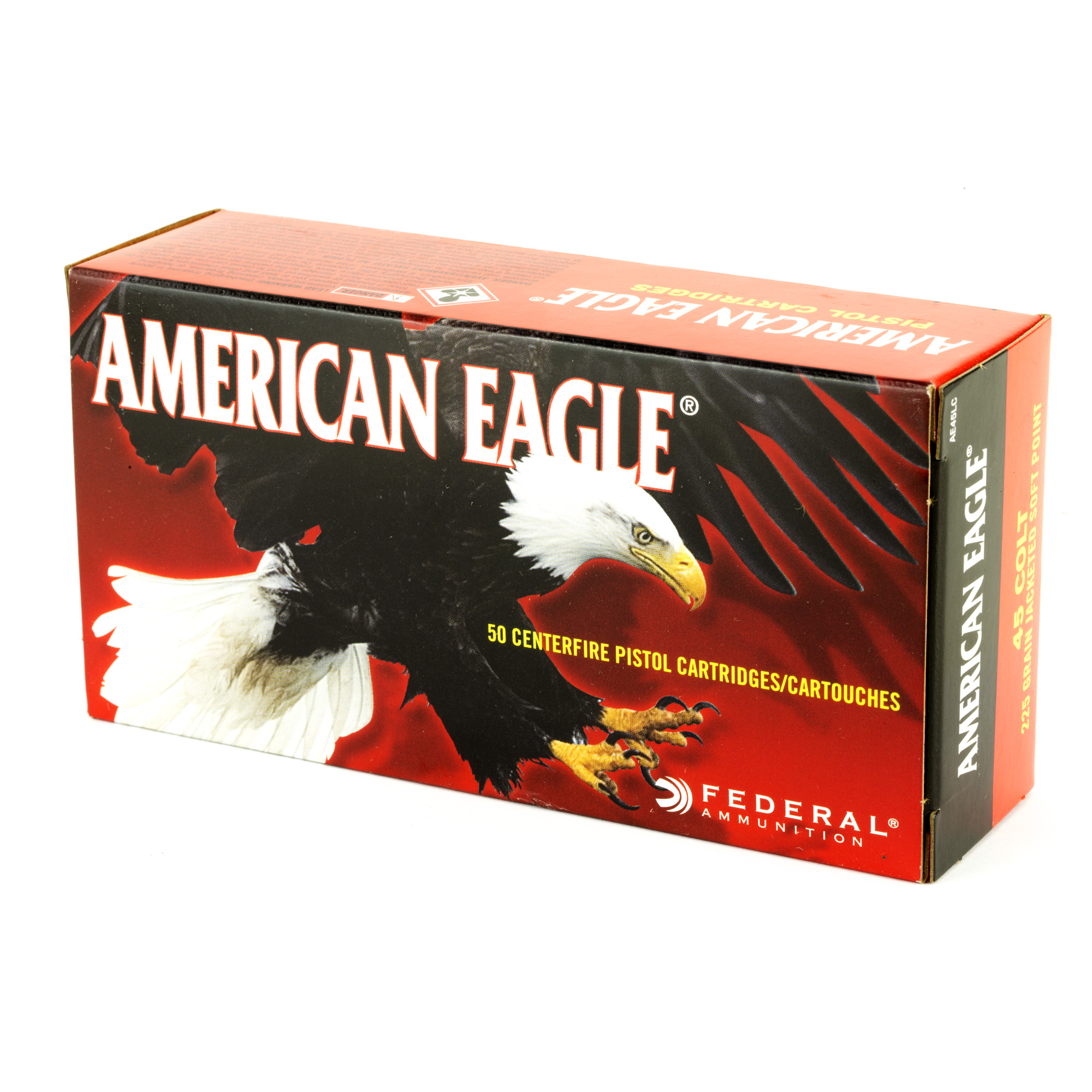 Federal American Eagle .45Colt Ammunition 225gr JSP 50ct - Image 3