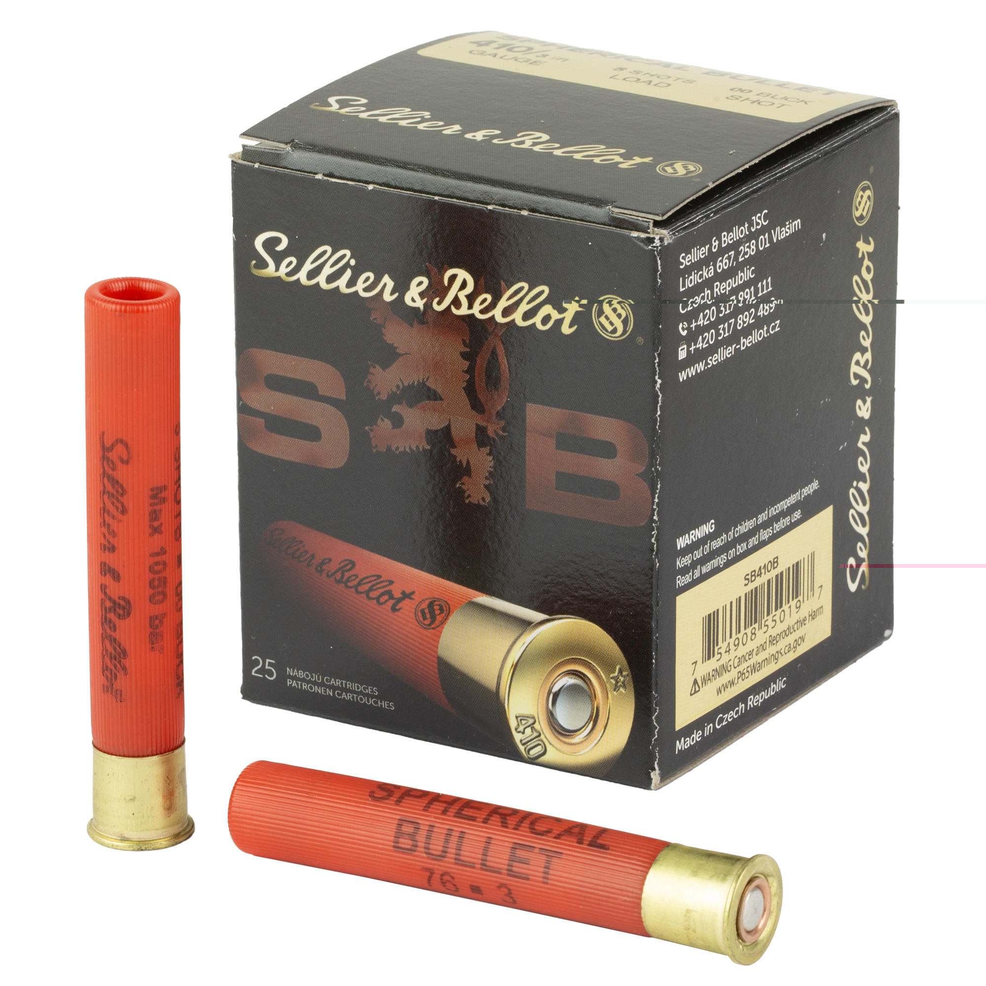 sellier-bellot .410 Bore BUCKSHOT – 25rd