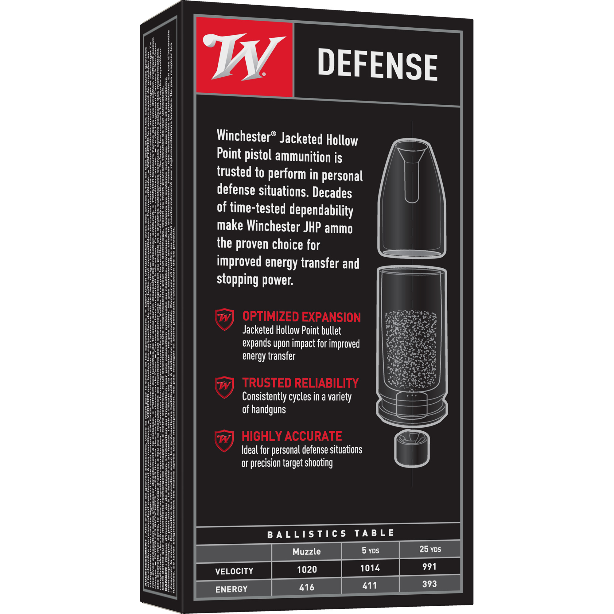 Winchester USA Ammunition .40S&W 180gr JHP 50ct - Image 4
