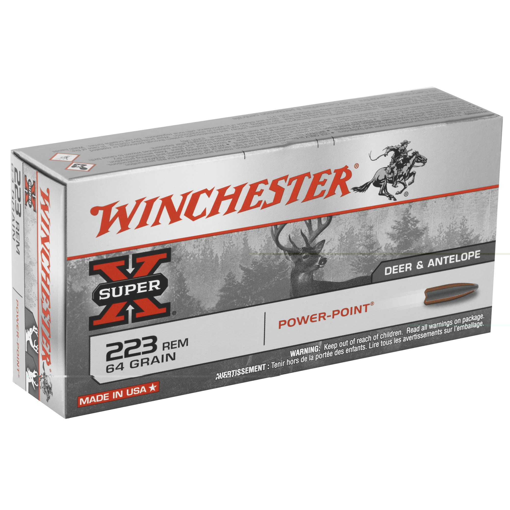 Winchester SuperX Ammunition .223rem 64gr PP 20ct - Image 4