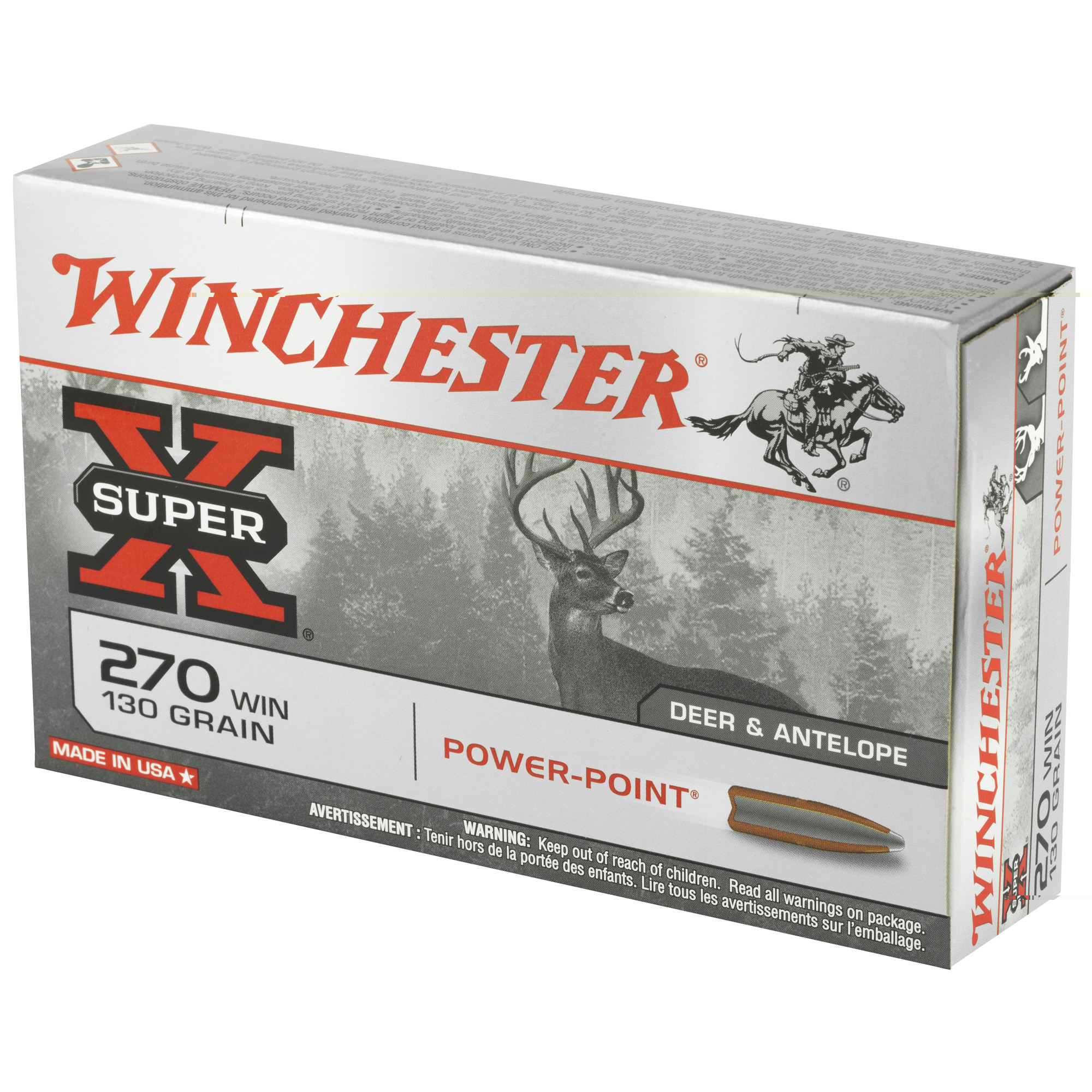 Winchester SuperX Ammunition PP .270win 130gr 20ct - Image 4