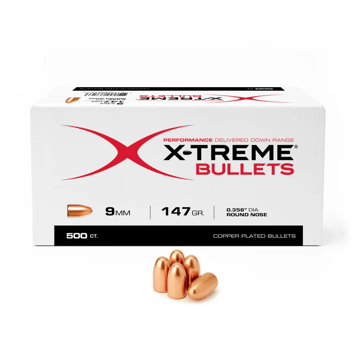 X-Treme 9mm 147gr RN .356 500ct