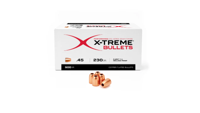 X-Treme .45 230gr HP .452″ Range Performance Bullet