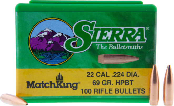 Sierra Matchking Bullets .224" .22 Cal